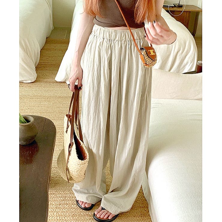 シワ加工リラックスワイドパンツ 春 夏 | SHEENA  | 詳細画像18 