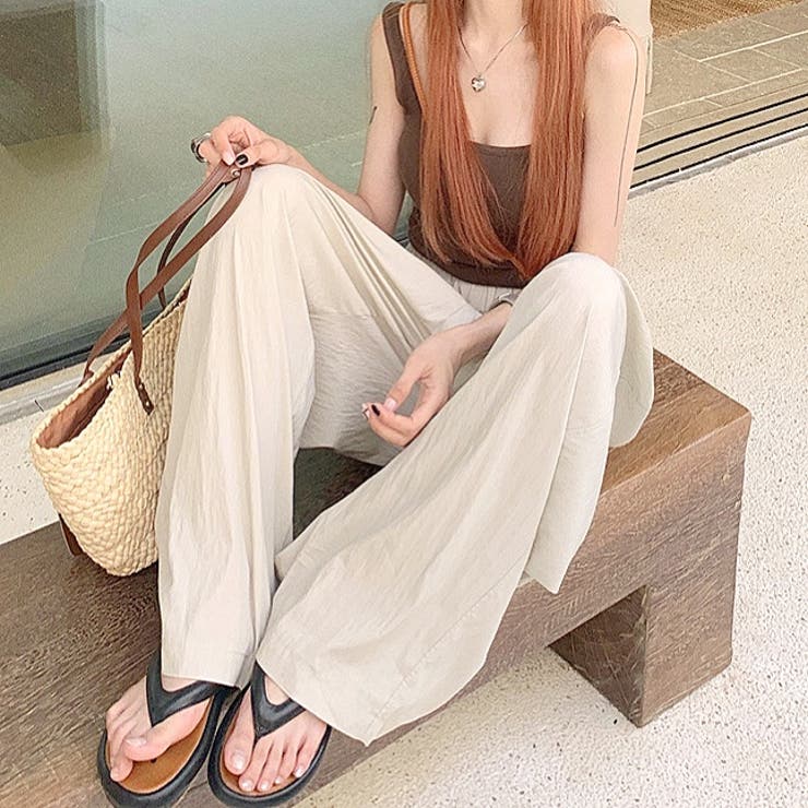 シワ加工リラックスワイドパンツ 春 夏 | SHEENA  | 詳細画像19 