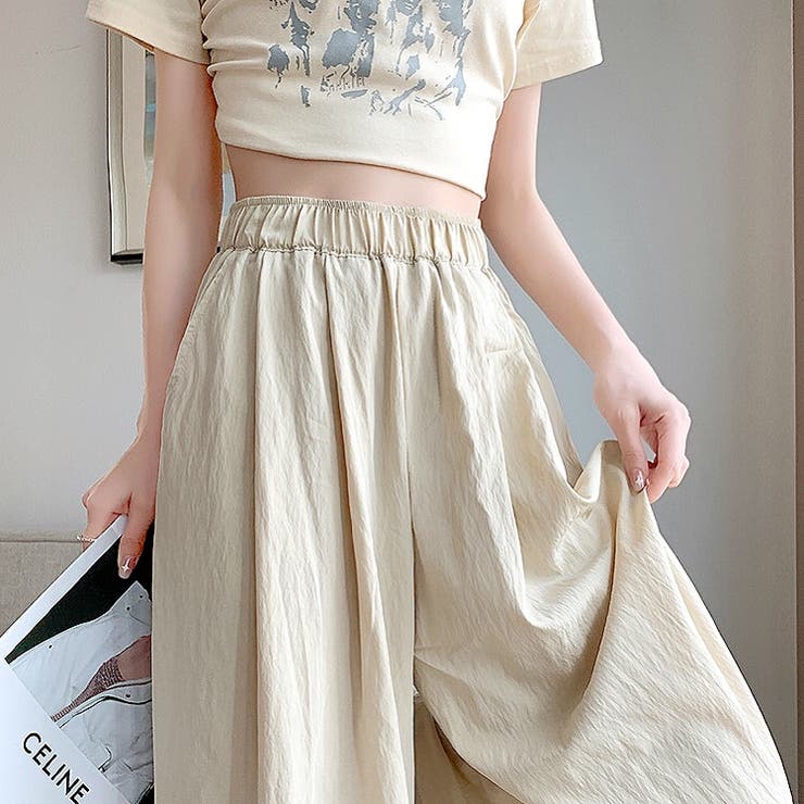 シワ加工リラックスワイドパンツ 春 夏 | SHEENA  | 詳細画像20 