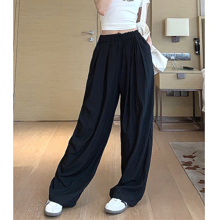 シワ加工リラックスワイドパンツ 春 夏 | SHEENA  | 詳細画像30 