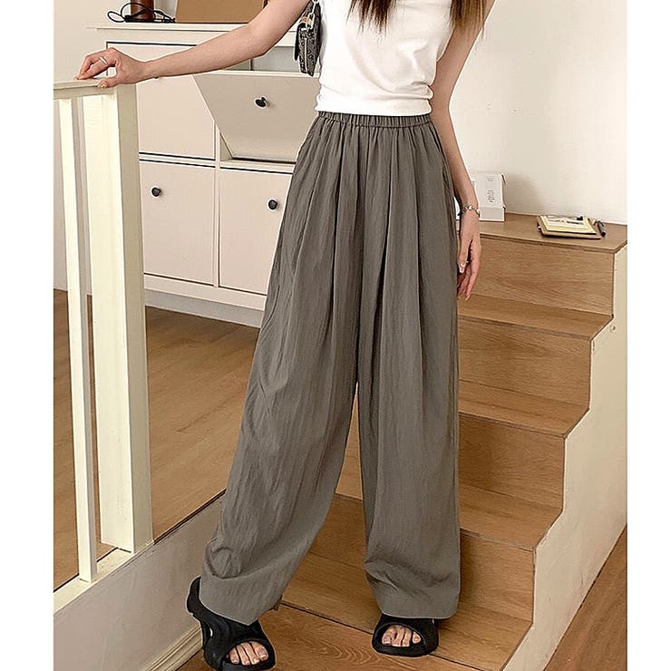 シワ加工リラックスワイドパンツ 春 夏 | SHEENA  | 詳細画像37 