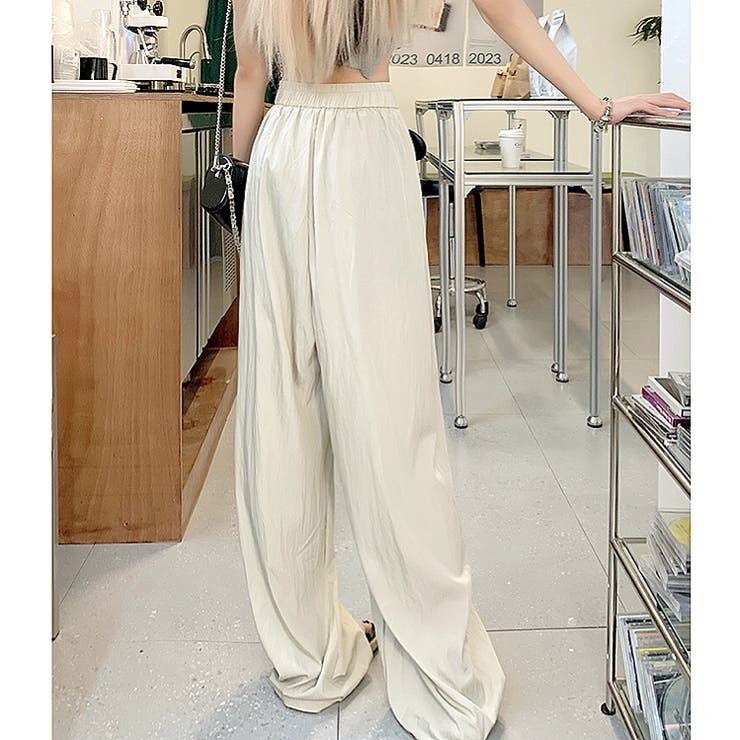 シワ加工リラックスワイドパンツ 春 夏 | SHEENA  | 詳細画像4 