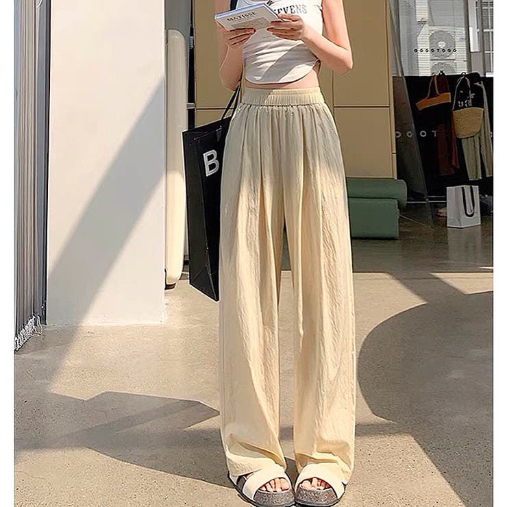シワ加工リラックスワイドパンツ 春 夏 | SHEENA  | 詳細画像48 