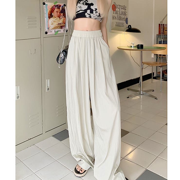 シワ加工リラックスワイドパンツ 春 夏 | SHEENA  | 詳細画像6 