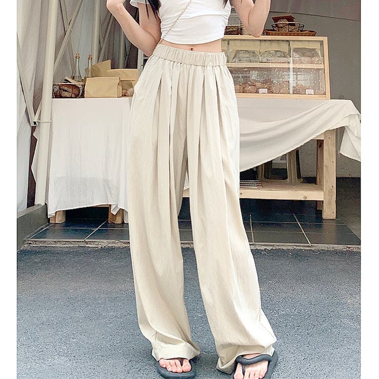 シワ加工リラックスワイドパンツ 春 夏 | SHEENA  | 詳細画像8 