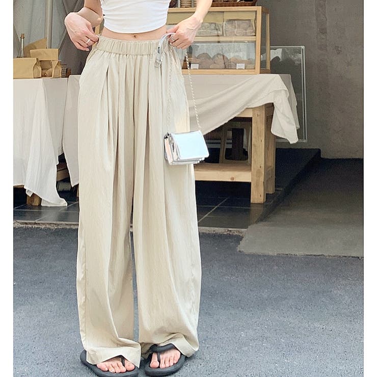 シワ加工リラックスワイドパンツ 春 夏 | SHEENA  | 詳細画像9 