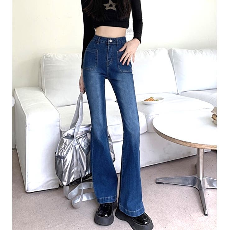 ストレッチデニムフレアパンツ 春 夏 | SHEENA  | 詳細画像12 