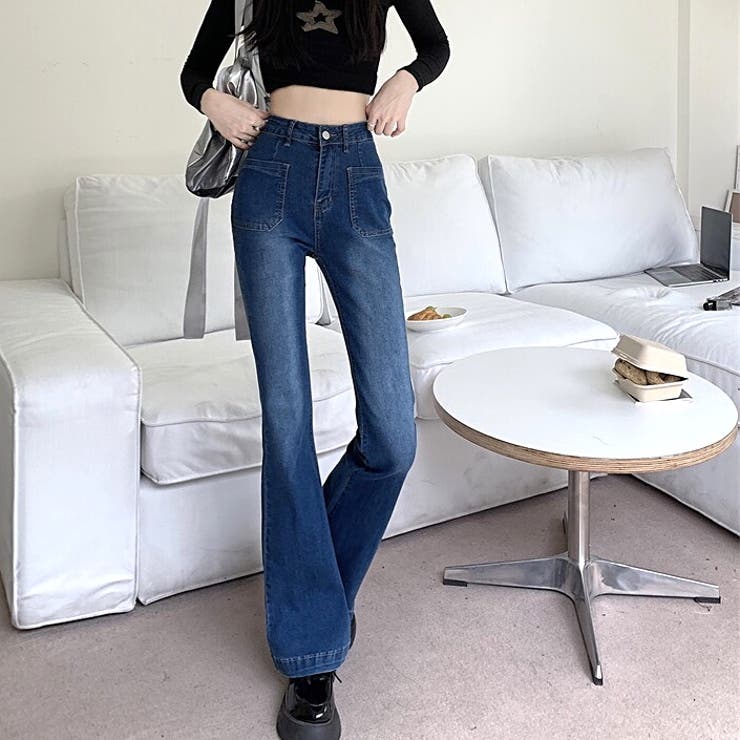 ストレッチデニムフレアパンツ 春 夏 | SHEENA  | 詳細画像13 