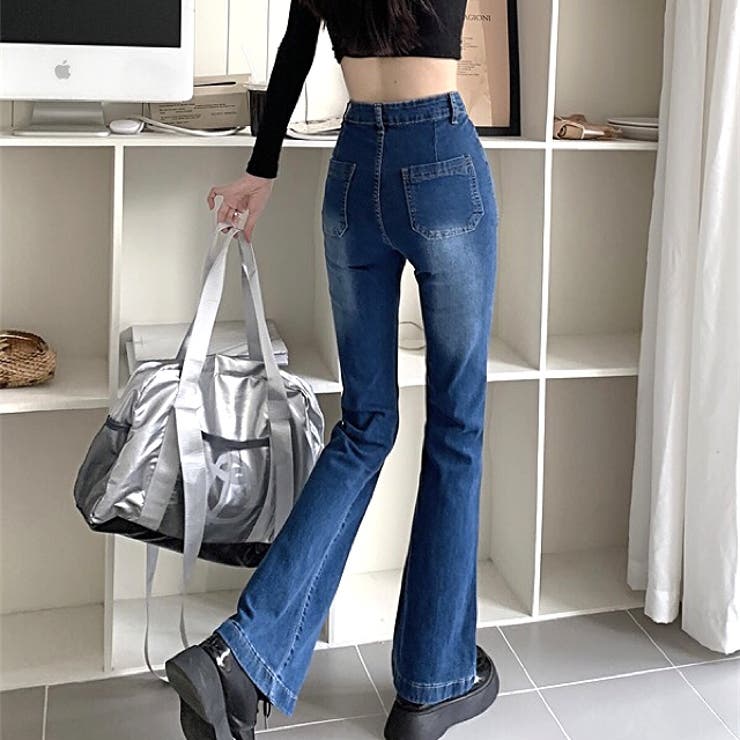 ストレッチデニムフレアパンツ 春 夏 | SHEENA  | 詳細画像15 