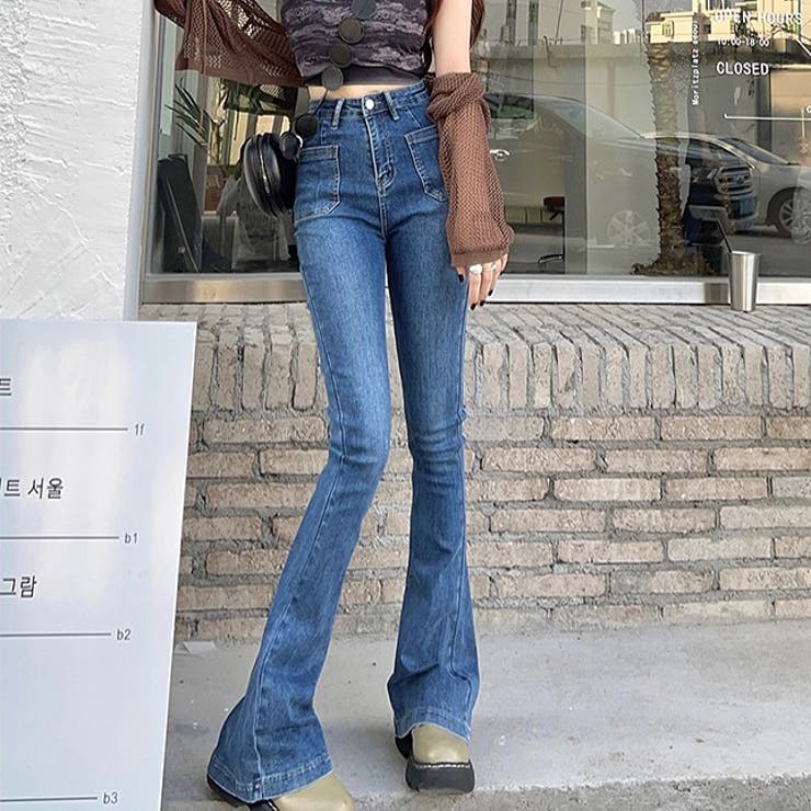 ストレッチデニムフレアパンツ 春 夏 | SHEENA  | 詳細画像16 