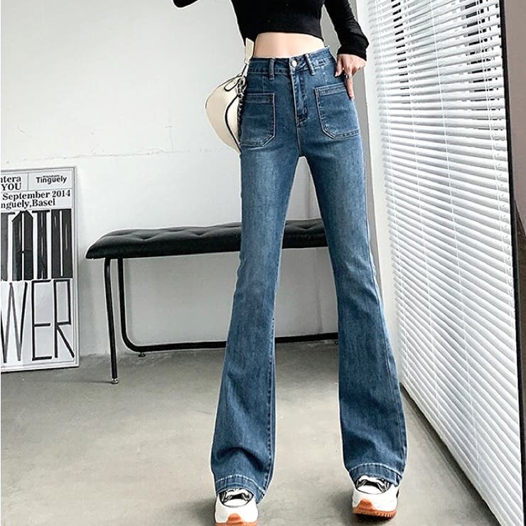 ストレッチデニムフレアパンツ 春 夏 | SHEENA  | 詳細画像22 