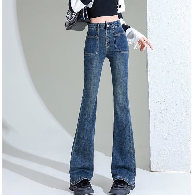 ストレッチデニムフレアパンツ 春 夏 | SHEENA  | 詳細画像29 