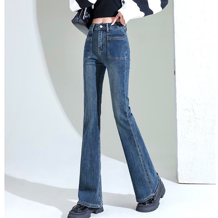 ストレッチデニムフレアパンツ 春 夏 | SHEENA  | 詳細画像30 