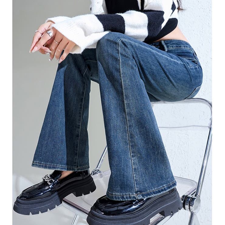 ストレッチデニムフレアパンツ 春 夏 | SHEENA  | 詳細画像33 