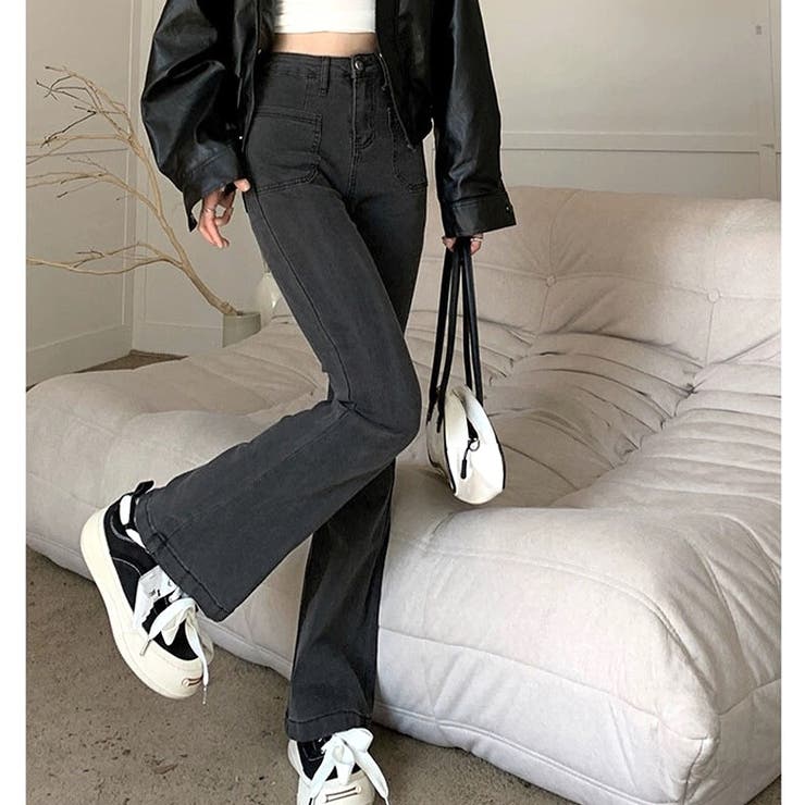 ストレッチデニムフレアパンツ 春 夏 | SHEENA  | 詳細画像40 