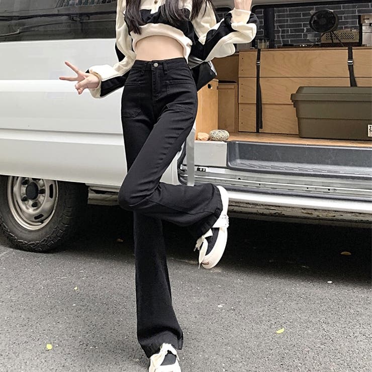 ストレッチデニムフレアパンツ 春 夏 | SHEENA  | 詳細画像70 