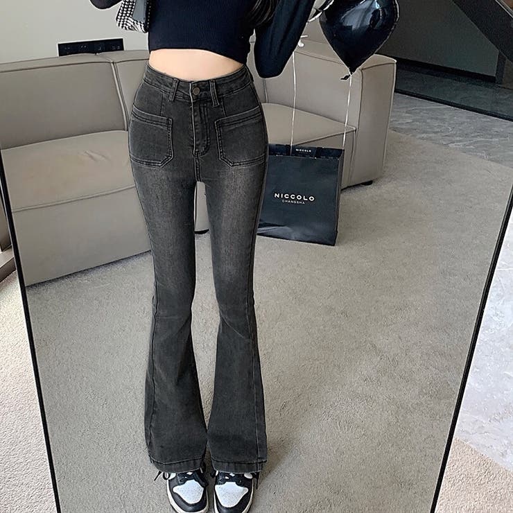 ストレッチデニムフレアパンツ 春 夏 | SHEENA  | 詳細画像48 