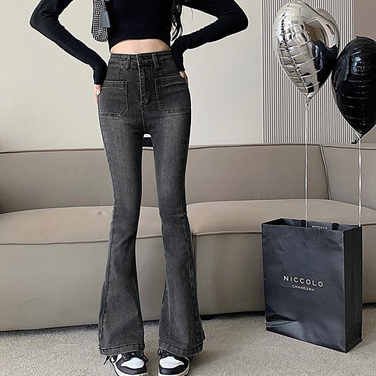 ストレッチデニムフレアパンツ 春 夏 | SHEENA  | 詳細画像50 