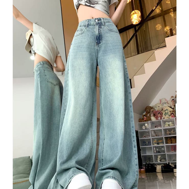 スーパーワイドデニムパンツ 春 夏 | SHEENA  | 詳細画像13 