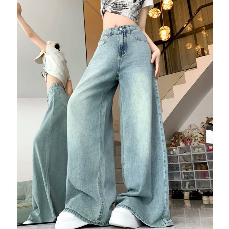 スーパーワイドデニムパンツ 春 夏 | SHEENA  | 詳細画像16 