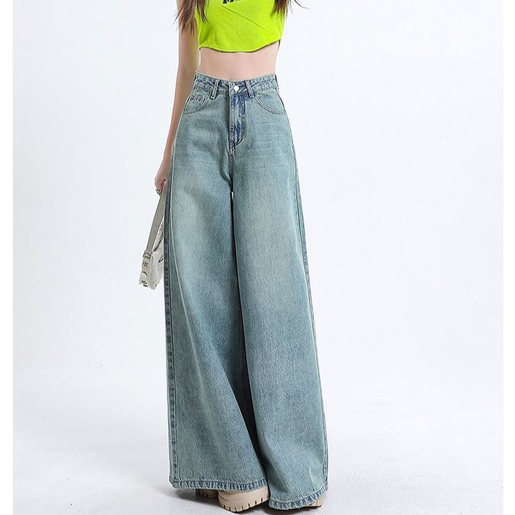 スーパーワイドデニムパンツ 春 夏 | SHEENA  | 詳細画像18 