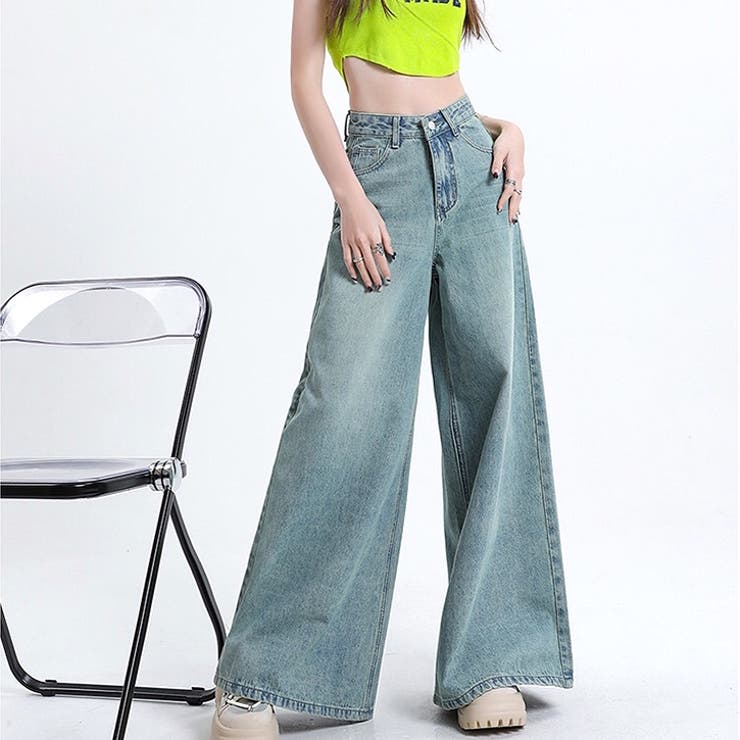 スーパーワイドデニムパンツ 春 夏 | SHEENA  | 詳細画像22 