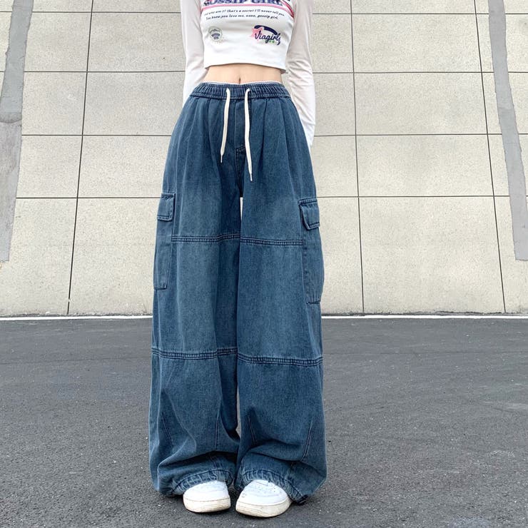 ヴィンテージデニムワイドイージーパンツ 春 夏 | SHEENA  | 詳細画像15 