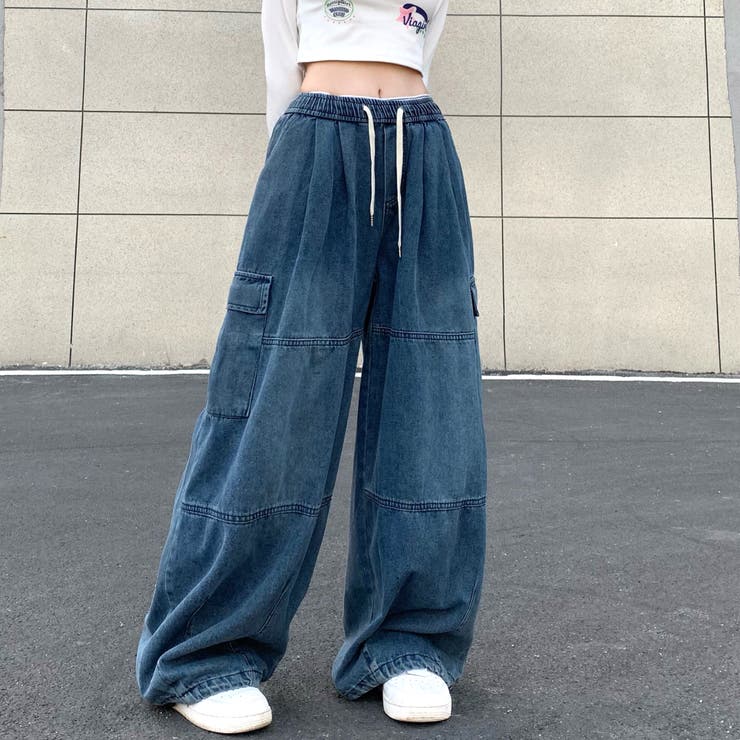 ヴィンテージデニムワイドイージーパンツ 春 夏 | SHEENA  | 詳細画像17 