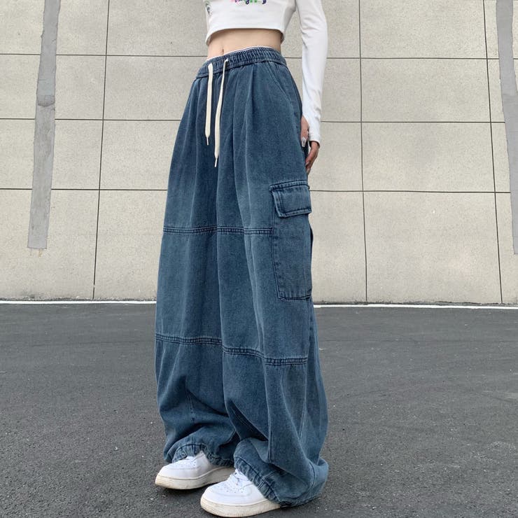 ヴィンテージデニムワイドイージーパンツ 春 夏 | SHEENA  | 詳細画像18 