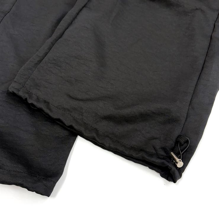 刺しゅうロゴ裾ドロストルーズワイドパンツ | SHEENA  | 詳細画像20 