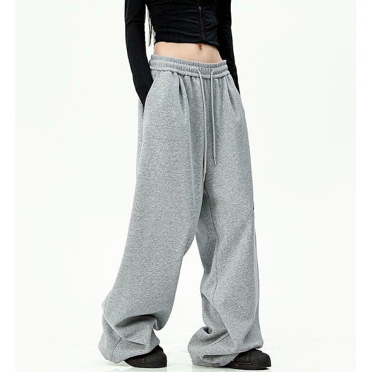 刺しゅうロゴスウェットワイドパンツ | SHEENA  | 詳細画像10 