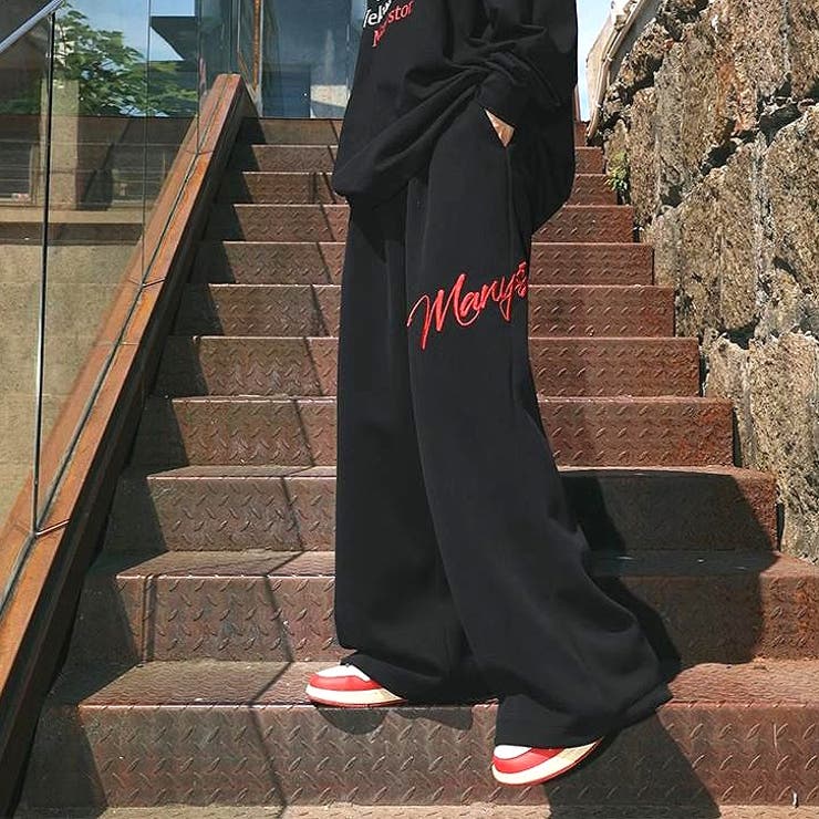 刺しゅうロゴスウェットワイドパンツ | SHEENA  | 詳細画像22 