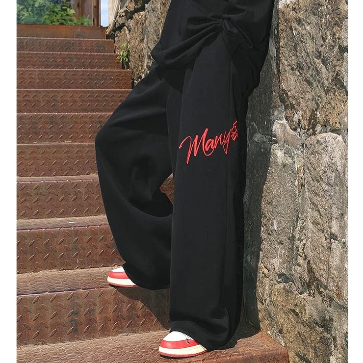 刺しゅうロゴスウェットワイドパンツ | SHEENA  | 詳細画像23 