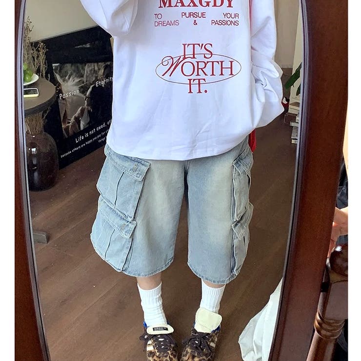 デニムカーゴハーフパンツ[品番：SHNW0012292]｜SHEENA （シーナ