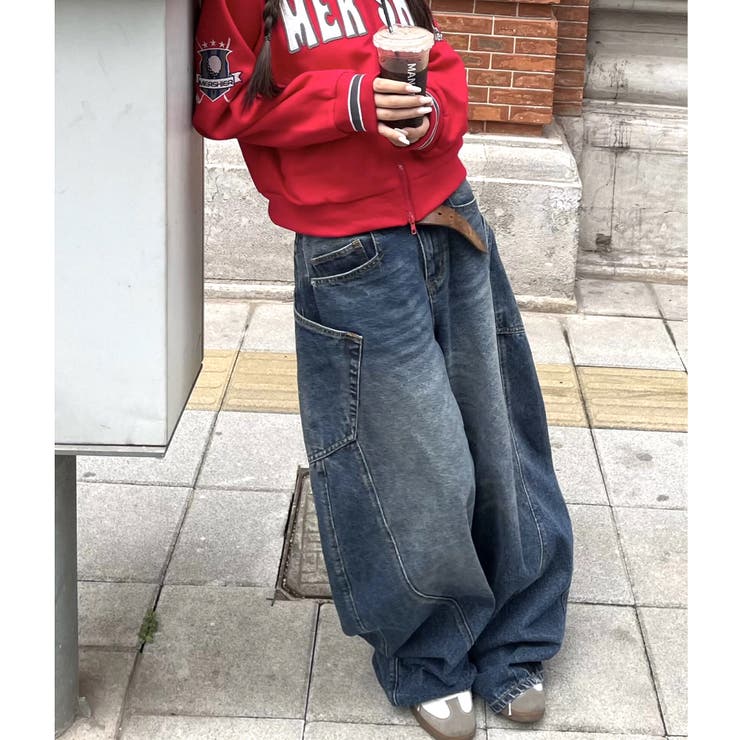 ビッグポケットデニムカーブワイドパンツ | SHEENA  | 詳細画像16 