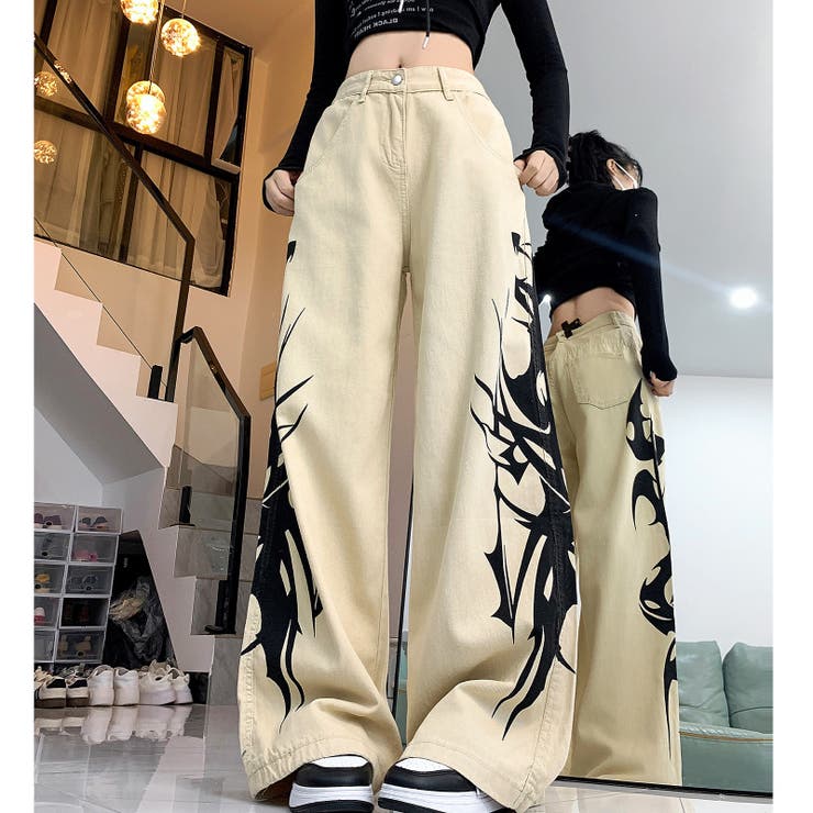 サイドトライバルプリントワイドパンツ | SHEENA  | 詳細画像16 