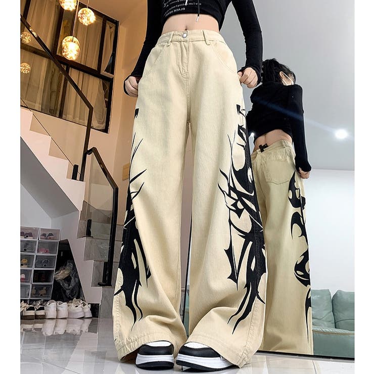 サイドトライバルプリントワイドパンツ | SHEENA  | 詳細画像19 