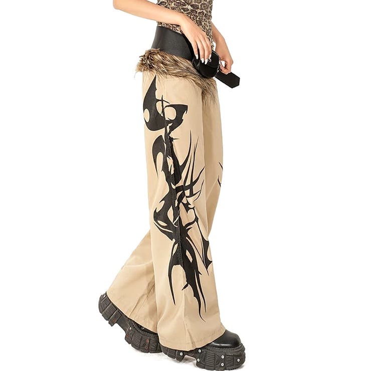 サイドトライバルプリントワイドパンツ | SHEENA  | 詳細画像9 