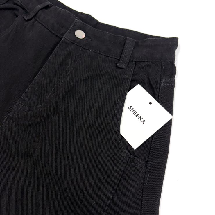 バックフラワーロゴ刺繍カーブワイドパンツ | SHEENA  | 詳細画像20 