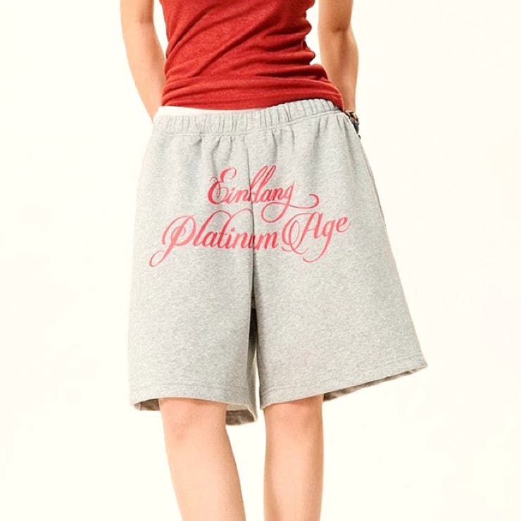 レタリングロゴプリントスウェットハーフパンツ | SHEENA  | 詳細画像16