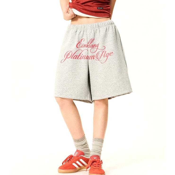 レタリングロゴプリントスウェットハーフパンツ | SHEENA  | 詳細画像21