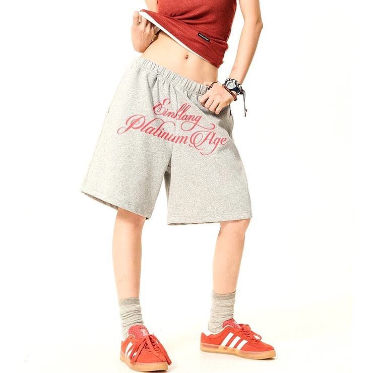 レタリングロゴプリントスウェットハーフパンツ | SHEENA  | 詳細画像22