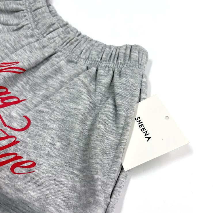 レタリングロゴプリントスウェットハーフパンツ | SHEENA  | 詳細画像32