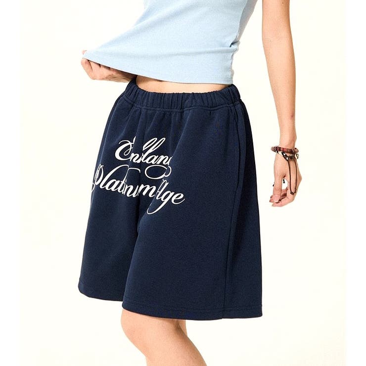 レタリングロゴプリントスウェットハーフパンツ | SHEENA  | 詳細画像6