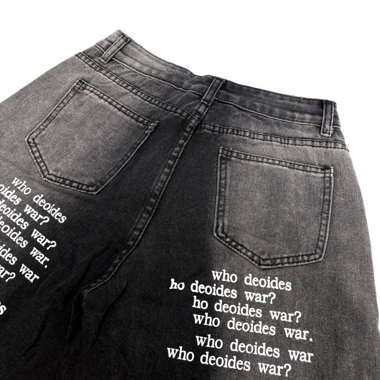 レタリングロゴグラデワイドデニムパンツ | SHEENA  | 詳細画像20 