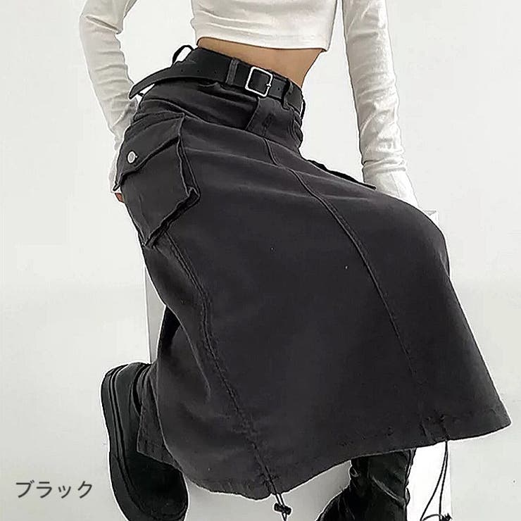 インパンツ付き カーゴ ミニスカート[品番：VR000010020