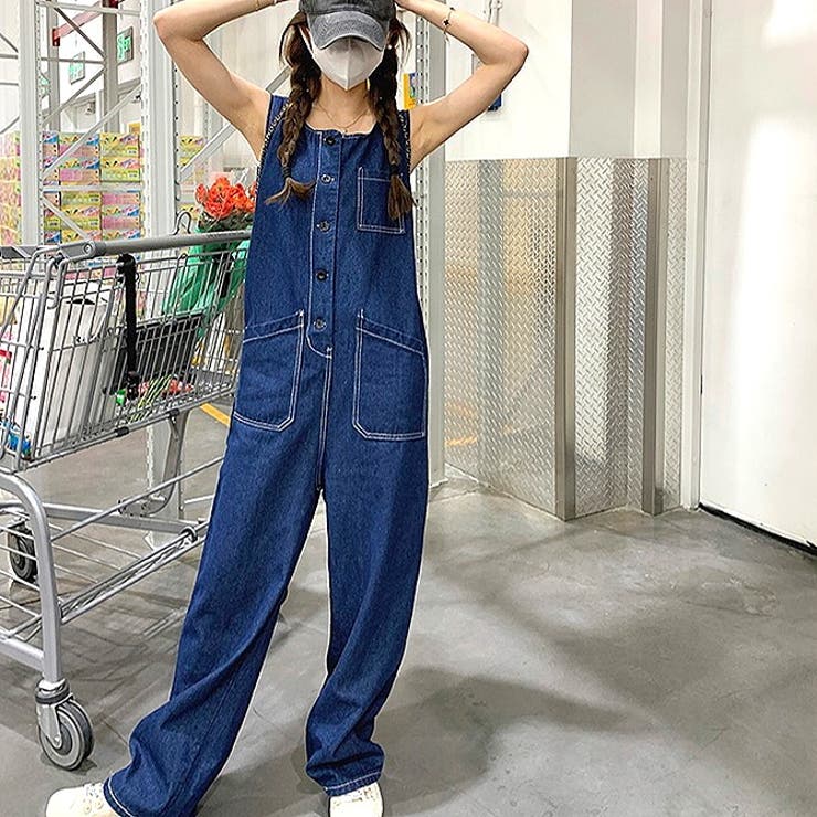 デニムオールインワン 春 夏[品番：SHNW0009388]｜SHEENA （シーナ）の