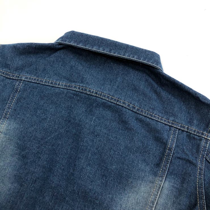 ショートデニムジャケット×デニムパンツ 2点SET 春[品番：SHNW0010649