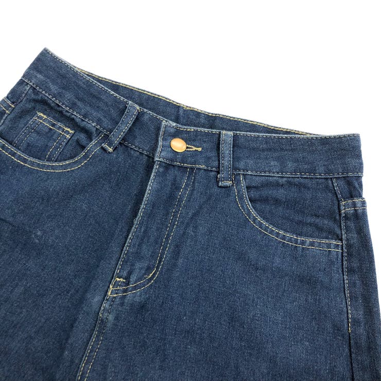 デニム ショート丈 セットアップ ジャケット パンツ デニムショートジャケット×デニムワイドパンツセットアップ 春