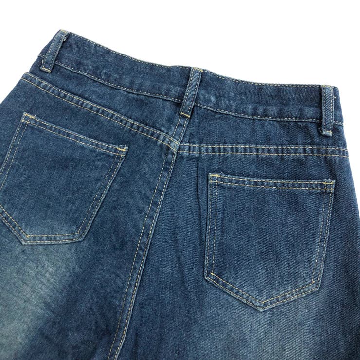 ショートデニムジャケット×デニムパンツ 2点SET 春[品番